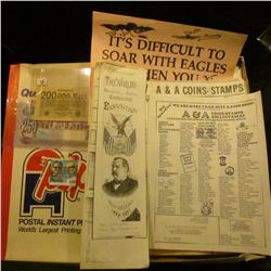 1150 _ Group of 'Doc' J.W. Carberry correspondence and price lists on Scrip; series 1923 200,000 Mar