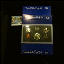 1160 _ 1969S, 70S, & 71S U.S. Proof Sets. All original as issued in boxes.