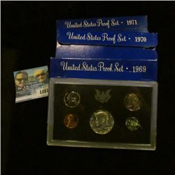 1161 _ 1969S, 70S, & 71S U.S. Proof Sets. All original as issued in boxes.