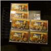 Image 1 : 1168 _ Six plastic cases with Presidential Dollars in a storage box. (11 BU Dollar Coins included).