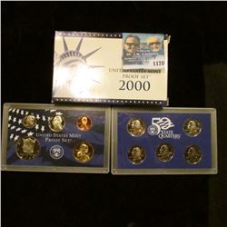 1170 _ 2000 S U.S. Proof Set, original as issued including Quarter set.
