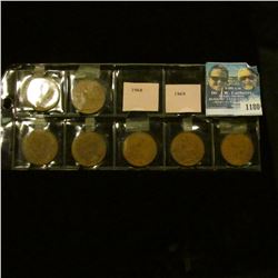 1180 _ Partial Set of Great Britain Large Pennies: 1961, 62, 63, 64, 65, 66, 67.