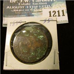 1211 _ 1959 Canada Large Cent Corroded.