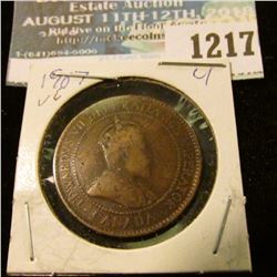 1217 _ 1907 Canada Large Cent.