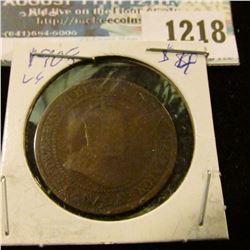 1218 _ 1908 Canada Large Cent.