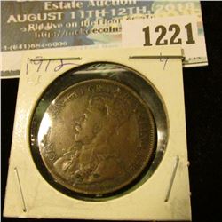 1221 _ 1912 Canada Large Cent.