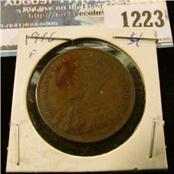 1223 _ 1916 Canada Large Cent.