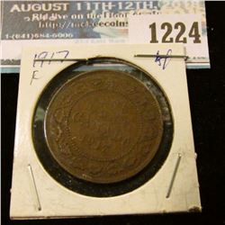 1224 _ 1917 Canada Large Cent.