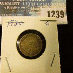 1239 _ 1920 Canada 5 Cent Silver.