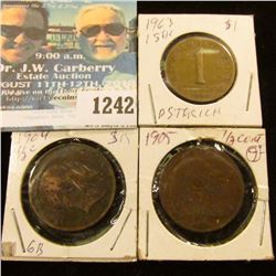 1242 _ 1963 Austria Shilling & 1904, 1905 Great Britain Half Pennys,