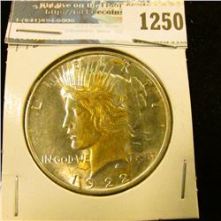 1250 _ 1922 Peace Dollar. BU.