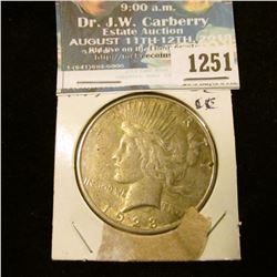 1251 _ 1923 S Peace Dollar.