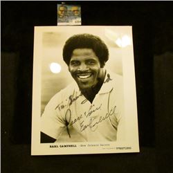 1254 _ Autographed Photo of Earl Campbell of the New Orleans Saints.