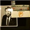 Image 1 : 1261 _ Autographed Photo of Merle Olsen and 1983 Photograph of the Miami Dolphins.