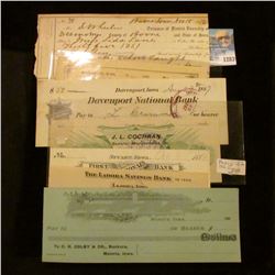 1283 _ 1889 Check Stuart, Iowa,192? Ladora, Iowa, 1912 Perci Iowa, 1887 Davenport, Iowa190? Moneta, 