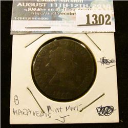 1302 _ 1846 J Spain, Isabel, Copper 8 Maravedis.