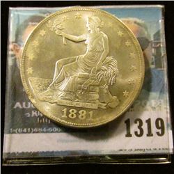 1319 _ 1881 US Trade Dollar, Modern Chinese Copy.
