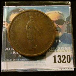 1320 _ 1837 Canada Penny Bank Token.