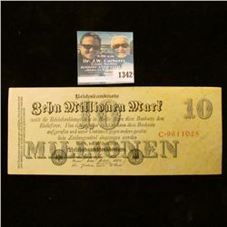 1342 _ 1923 Germany, 10 Millionen Marks. Uncirculated