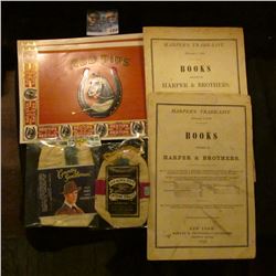1358 _ Old North State Smoking, Country Gentleman Tobacco Pouches, (3) Red Tips Cigar Box Lables & 1