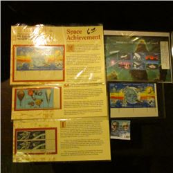 1360 _ (2) Blocks of (8) .18c Space Achievement,  2000 Probing the Vastness of Space Souvenir Sheet 