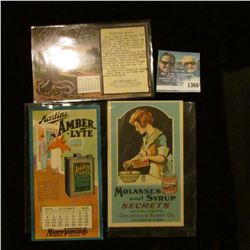 1366 _ Martins Amber-Lyte Ink Blotter, Oelerich & Berry Co. & 1910 The Guthrie National Bank, Oklaho