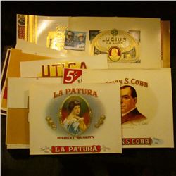 1372 _ (17) Old Cigar Box Lables.