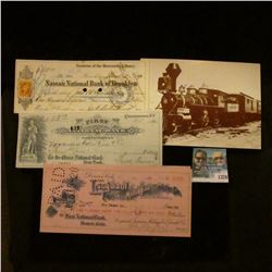 1376 _ 1871 Check Nassau National Bank of Brooklyn, Trustees of the Mercantile Library, 1890 First N