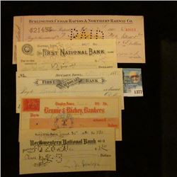 1377 _ 1899 Check Rennie & Richey, Bankers, Tingley, Iowa, 1920 Northwestern National Bank, Sioux Ci