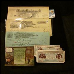 1381 _ 1890's The Chadwick Two Wheeler Co, Salem Va. Receipt, 1920 Empire Feed & Fule Co, Denver Co.