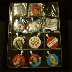 1399 _ (10) large Size Presidential Colar Tabs, Put Out by Seagrams 7 whisky.