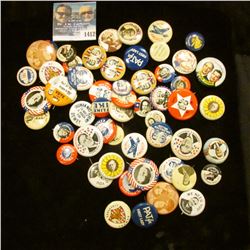 1412 _ (62) Political Pins. Modern Copies.