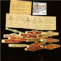 1428 _ (15) Different Cigar Bands and Set of (4) 1916 Jno. Bagley & Co. Detroit Michigan, Tobacco Co