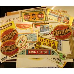1448 _ Approximately 50 most of which are different old Tobacco Box labels.