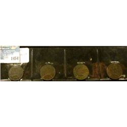 1454 _ 1876H, 1882H, 1887, & 1897 Canada Large Cents, VG-F.