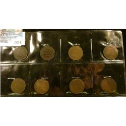 1459 _ (2) 1902, 1903, 1904, 1907, 1908, 1909, & 1910 Canada Large Cents, G-F.