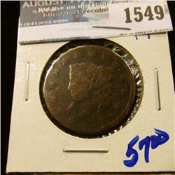 1549 _ 1820 Early Date Coronet Head Large Cent