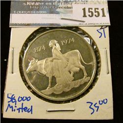 1551 _ 1974 Iceland Silver 500 Kronur Proof Coin.  There Were Only 54,000 Minted And 17,000 Were Mel