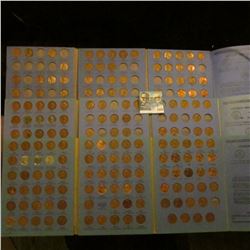 1555 _ Two Partial And One Full Number 2 Wheat Cent Books With Coins