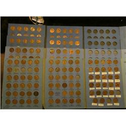 1559 _ (4) Partial Lincoln Wheat Cent Number 2 Coin Books.  There Are Some Bright Red Wheats In A Co