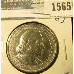 1565 _ 1893 Columbian Exposition Silver Commemorative Half Dollar