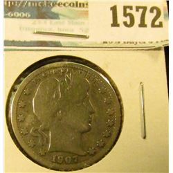 1572 _ 1907-S Barber Quarter