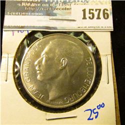 1576 _ 1964 Silver 100 Francs Coin From Luxembourg