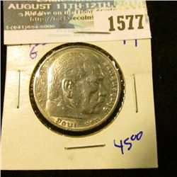 1577 _ Germany 1935-G Silver 5 Marks Coin