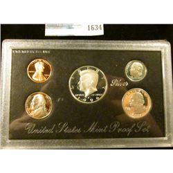 1634 _ 1994 S Silver Proof Set.  The Half Dollar, Quarter, And Dime Are All Silver