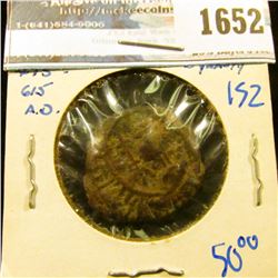 1652 _ India/ Vishnukundin Dynasty Bronze Coin Minted From 475-615 Ad