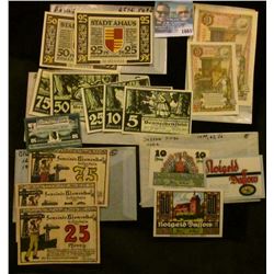 1665 _ German Notgeld "Emergeny Money" Notes From The 1920's