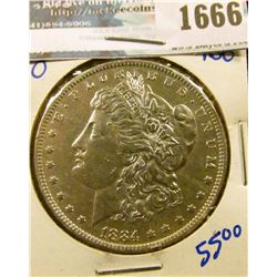 1666 _ 1884-O Morgan Silver Dollar
