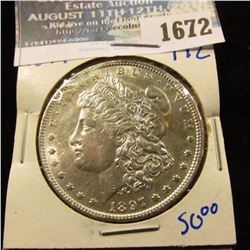 1672 _ 1897 Morgan Silver Dollar