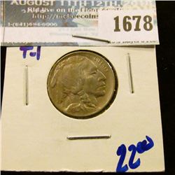 1678 _ High Grade 1913 Type 1 Buffalo Nickel